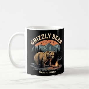 Grizzlybären bewahren und schützen kaffeetasse