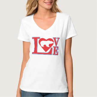 Grizzlybären-Liebe T-Shirt