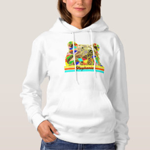 Grizzlybären-Portrait Hoodie