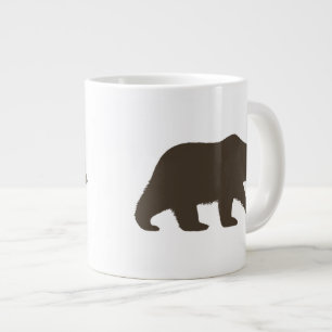 Grizzlybären-Silhouette   Wildtiere Jumbo-Tasse