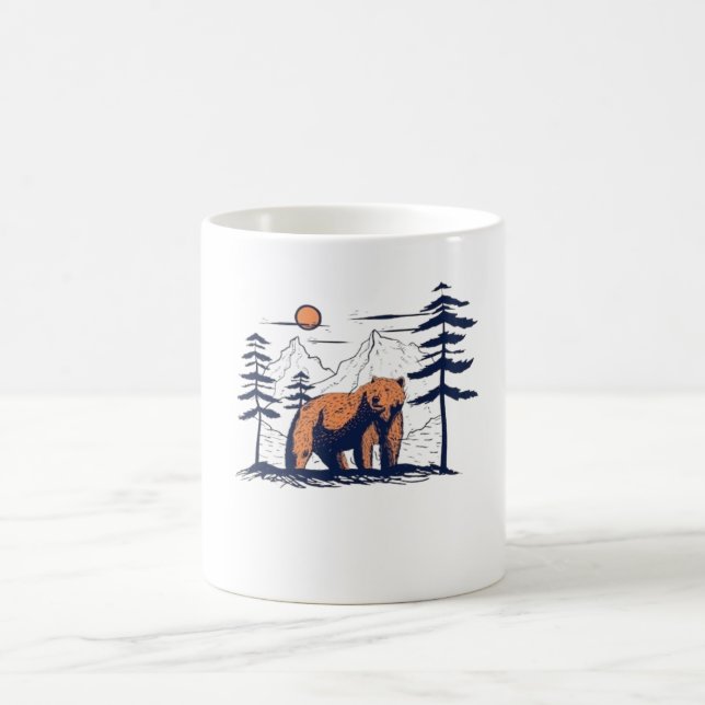 Grizzlybären-Tasse Kaffeetasse (Mittel)