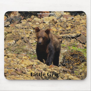 Grizzlybärenjunges-Wildlife-Unterstützer-Mauspad Mousepad