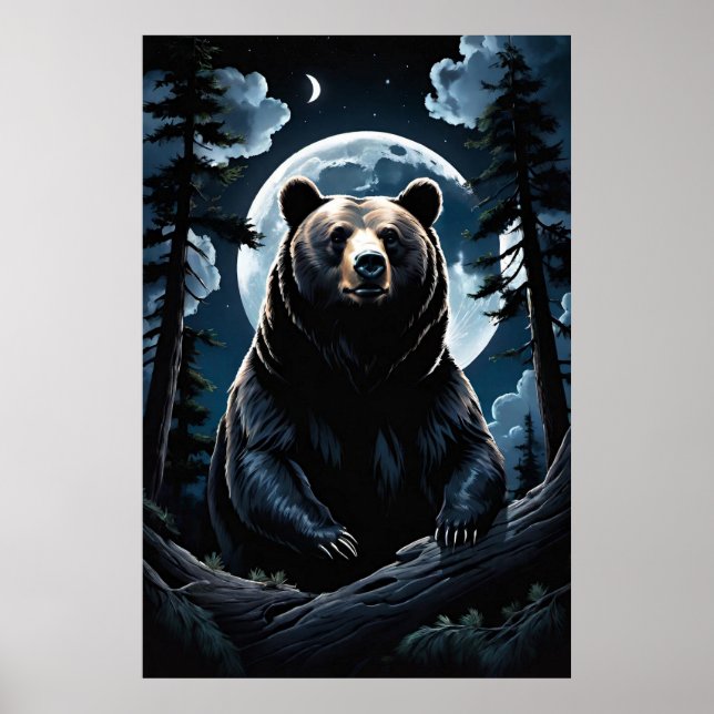 Grizzlybärwald Poster (Vorne)