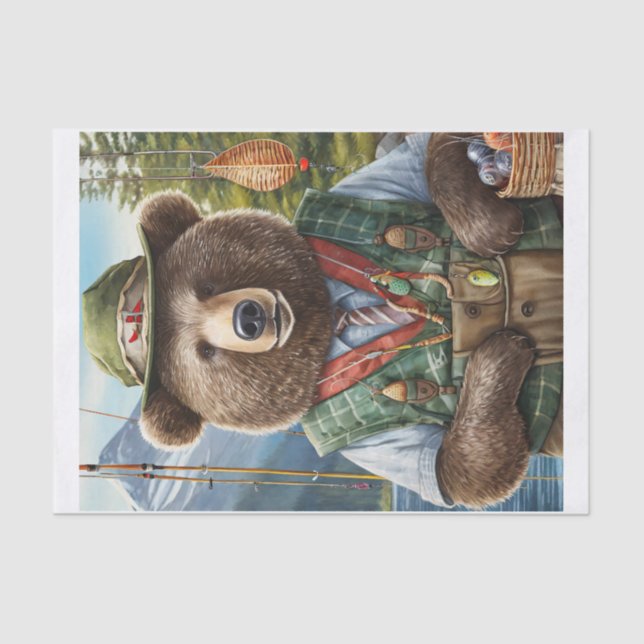 Grizzy and Lures, George the Bär holt Abendessen Seidenpapier (Vorderseite)