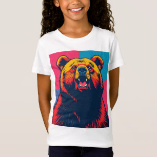 Grizzy Bär Pop Art T-Shirt