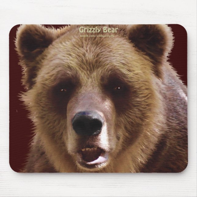 Grizzy Bar Wildlife Supporter Art Mousepad (Vorne)