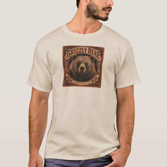 Grizzy Bear Preppers Club T-Shirt (Vorderseite)
