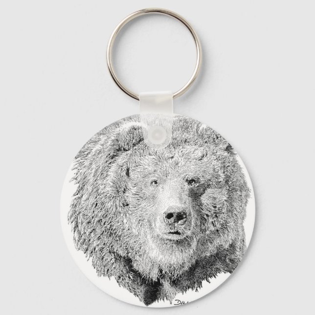 Grizzy Bear Schlüsselanhänger (Vorderseite)
