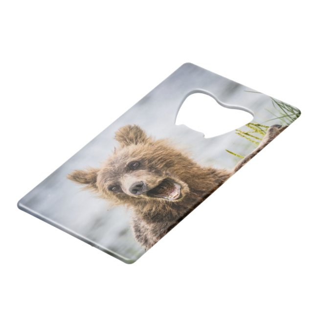 Grizzy Cubs suchen nach ihrer Mutter Geldbeutel Flaschenöffner (Vorderseite Schrägansicht)