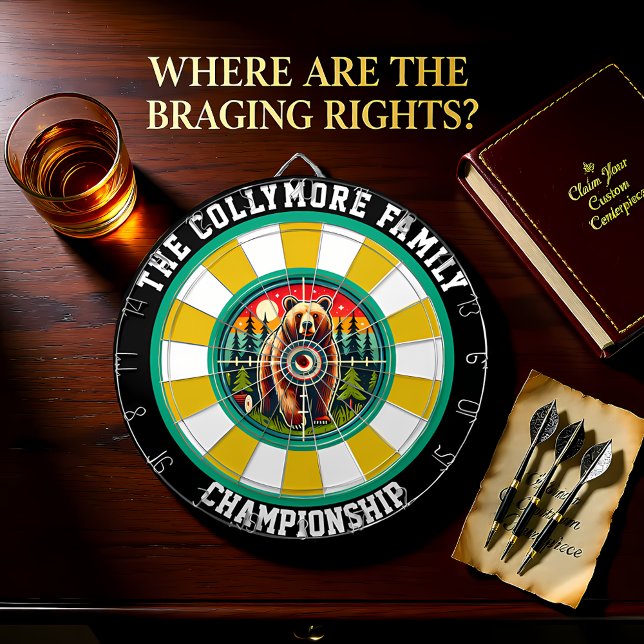 Grizzy-Overlay-Design Dartscheibe (Von Creator hochgeladen)