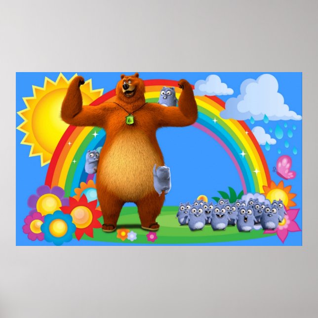 Grizzy und Lemminge Kinder Poster (Vorne)