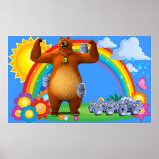 Grizzy und Lemminge Kinder Poster