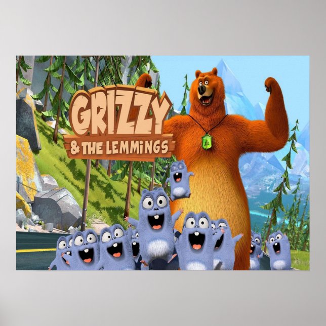 Grizzy und Lemmings Poster (Vorne)