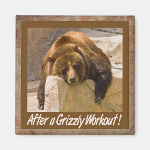 Grizzy Workout Magnet