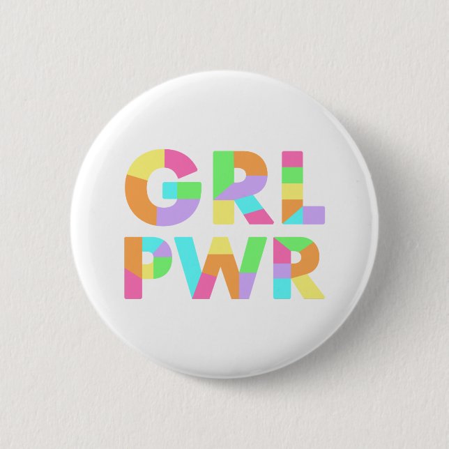 GRL PWR farbig Button (Vorderseite)