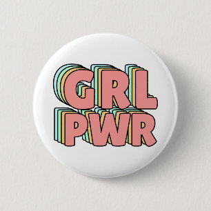 GRL PWR Pastel Button