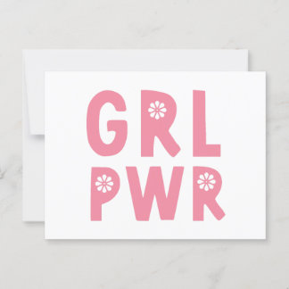 Grl pwr postkarte