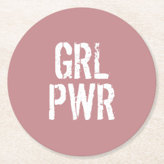 GRL PWR - RUNDER PAPPUNTERSETZER