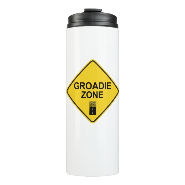 Groadie Zone Gravel Cycling Thermosbecher (Vorderseite)