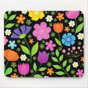 Grob positive Blume farbenfroh   Mousepad