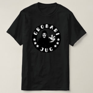 Grobari Jug Kosac Smrti Crno Beli Partizan T-Shirt