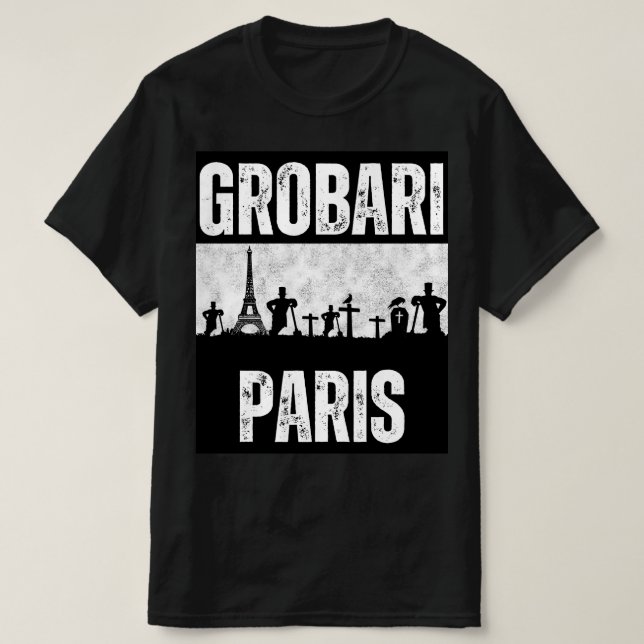 Grobari Paris Ajfelov Toranj i Groblje T-Shirt (Design vorne)