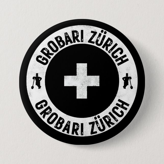 Grobari Zürich Button (Vorderseite)
