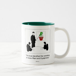 Grobe Pflanze Zweifarbige Tasse