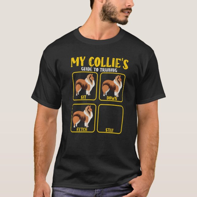 grober Leitfaden für die Ausbildung von Collie Mom T-Shirt (Vorderseite)
