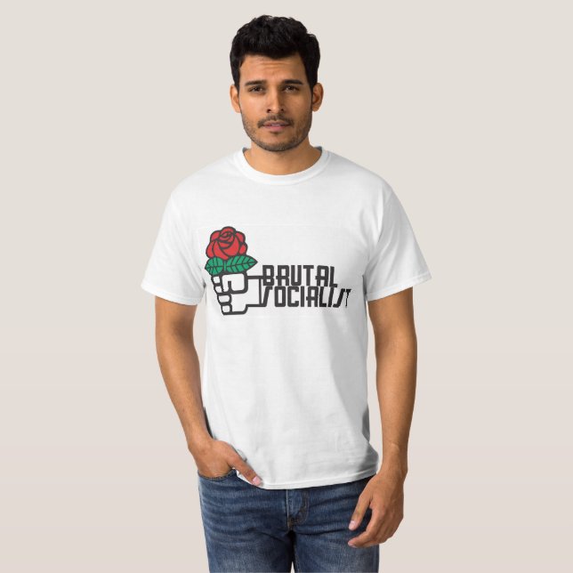 Grobes sozialistisches Wertt-shirt T-Shirt (Vorne ganz)