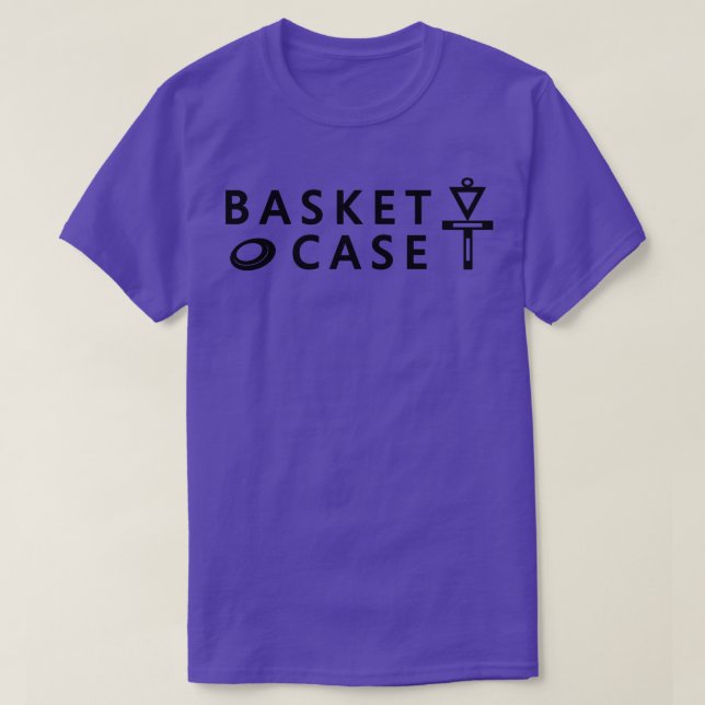 Grobkasten Case Disk Golf Minimalistisch Disk Golf T-Shirt (Design vorne)