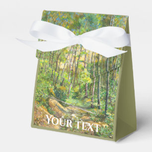 Grobmalerei Aquarell auf Seide Geschenkschachtel