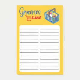 GROCERY LIST POST-IT KLEBEZETTEL