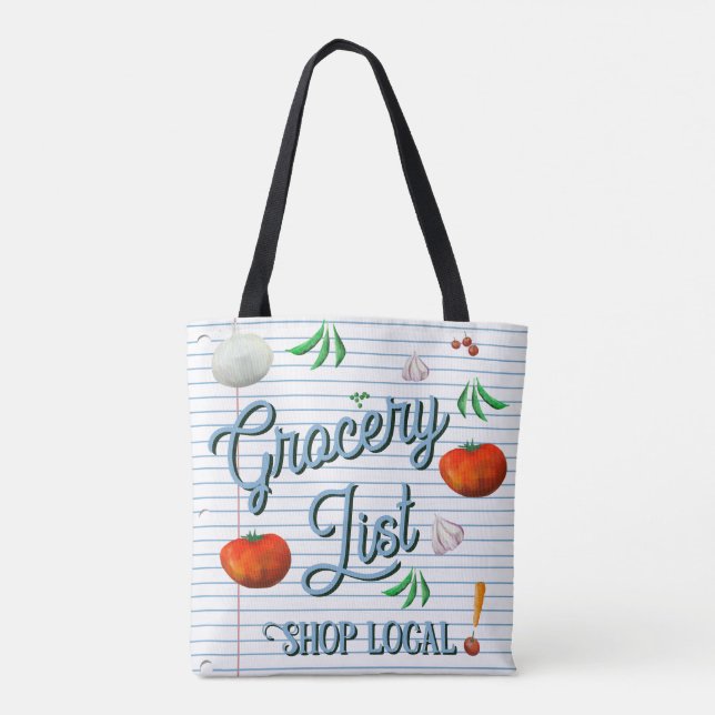 Grocery list, shop local (Rückseite)