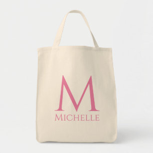 Grocery "Modern Template Initial Letter Monogram" Tragetasche