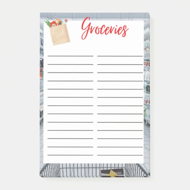 GROCERY STORE POST-IT KLEBEZETTEL (Vorderseite)