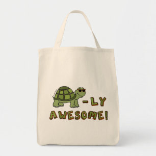 Grocery Tote Bag - Turtle-ly Awesome! Tragetasche