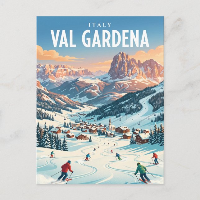Gröden Italien Postkarte (Vorderseite)