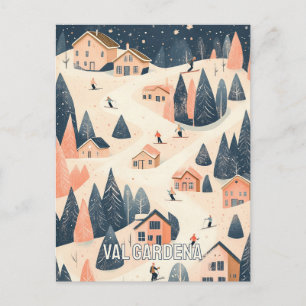 Gröden - Italien Skigebiet Postkarte