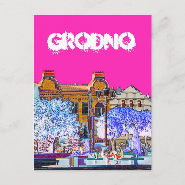 Grodno Belarus Architektur Postkarte (Vorderseite)