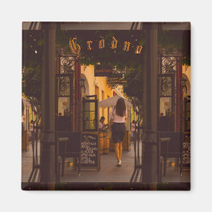 Grodno Belarus Architektur Stadt Aussicht Menschen Magnet