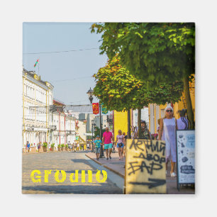 Grodno Belarus Architektur Stadt Straße Magnet