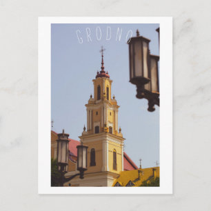 Grodno Belarus Architektur Stadtbesichtigung Postkarte
