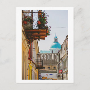Grodno Belarus Architektur Stadtbesichtigung Postkarte