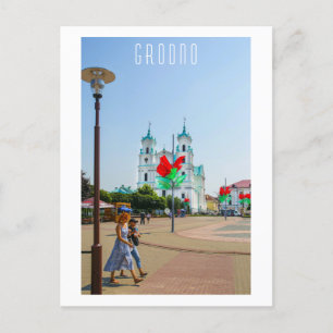 Grodno Belarus Architektur Stadtbesichtigung Postkarte