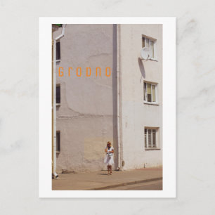 Grodno Belarus Architektur Städteminimalismus Postkarte