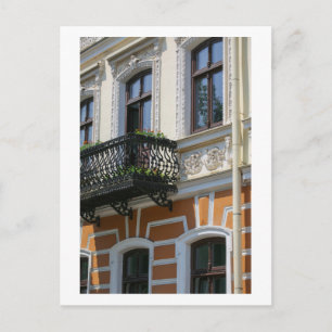 Grodno Belarus Architektur Stadtfassade Details Postkarte