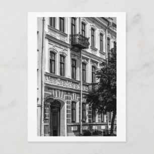 Grodno Belarus Architektur Stadtfassade Details Postkarte