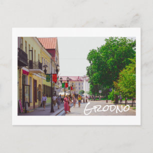 Grodno Belarus Stadt Architektur Leben Sovetskaya Postkarte