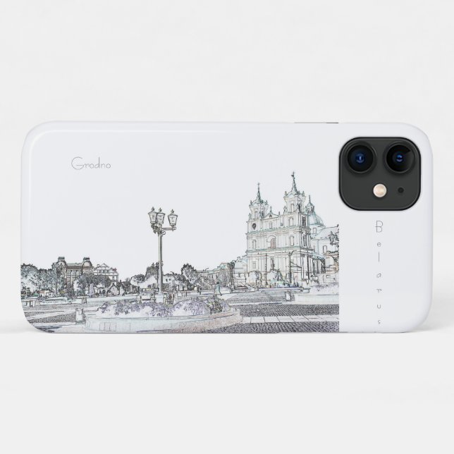 Grodno Hrodna Belarus Architektur iPhone 11 Fall Case-Mate iPhone Hülle (Rückseite (Horizontal))